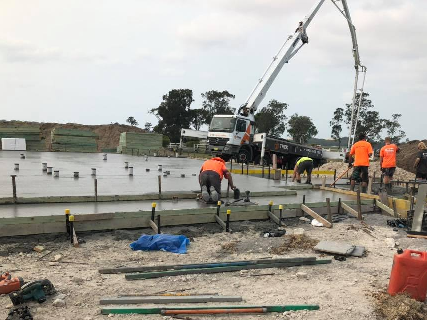 Workers on the Pool Construction — Medowie, NSW — Coastcrete