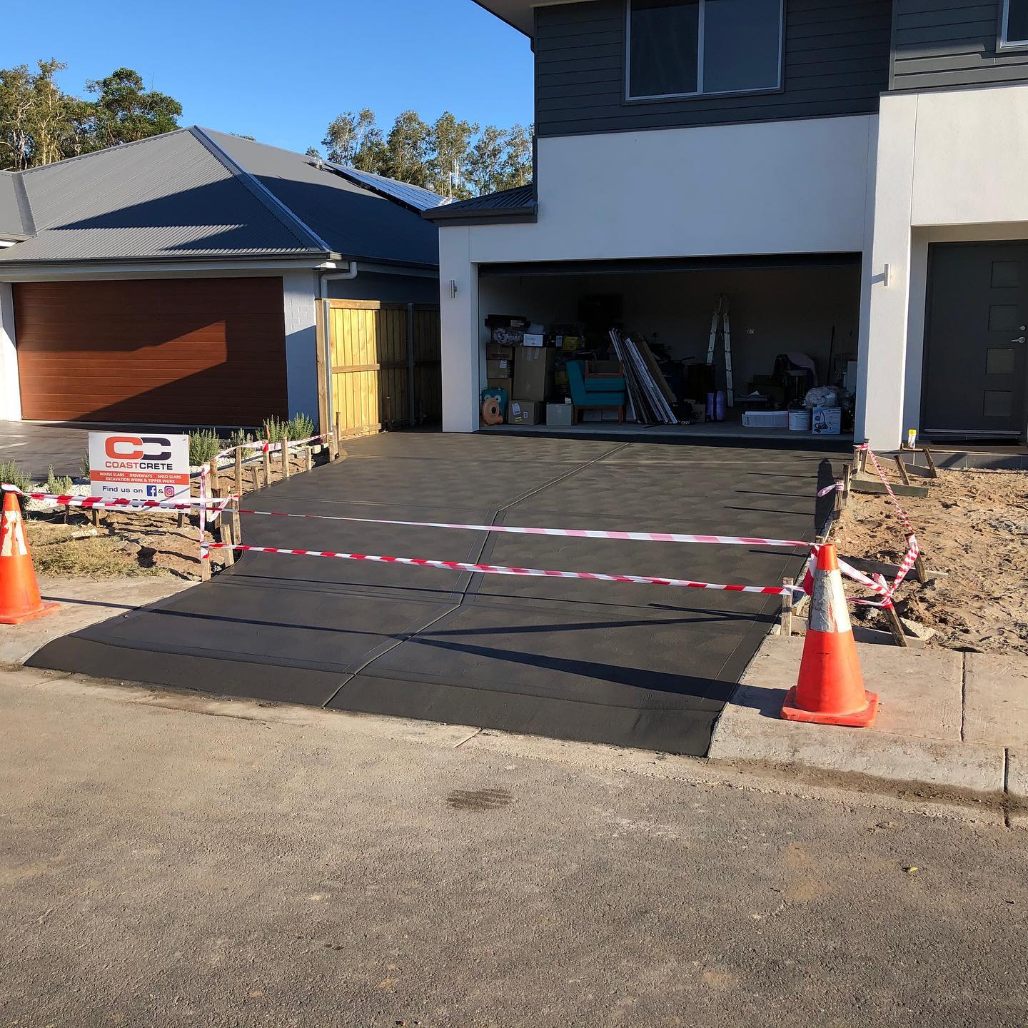 After Residential Driveway Construction — Medowie, NSW — Coastcrete