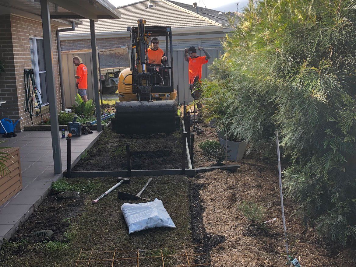 Excavation in Residential Area — Medowie, NSW — Coastcrete