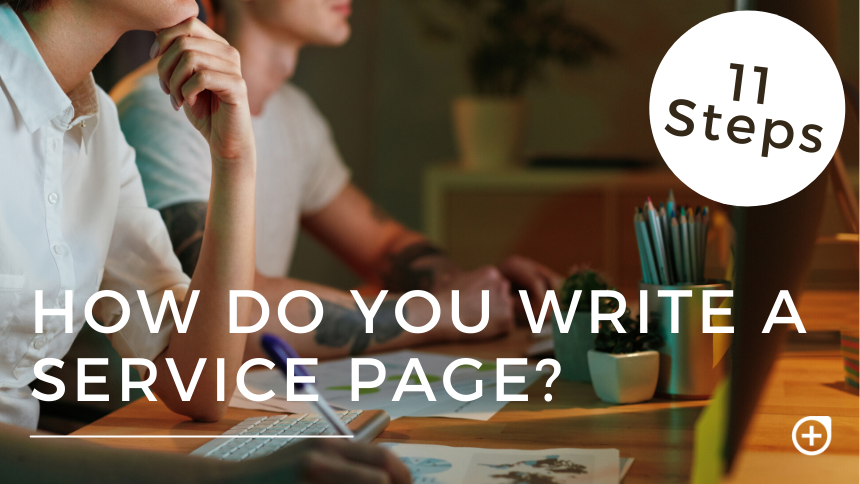 how to write a service page