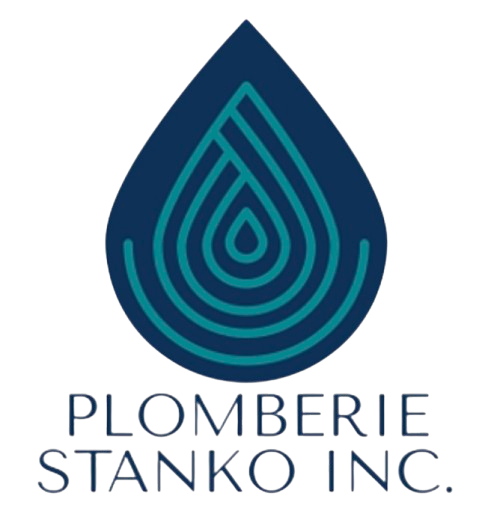Un logo bleu pour plomberie stanko inc.