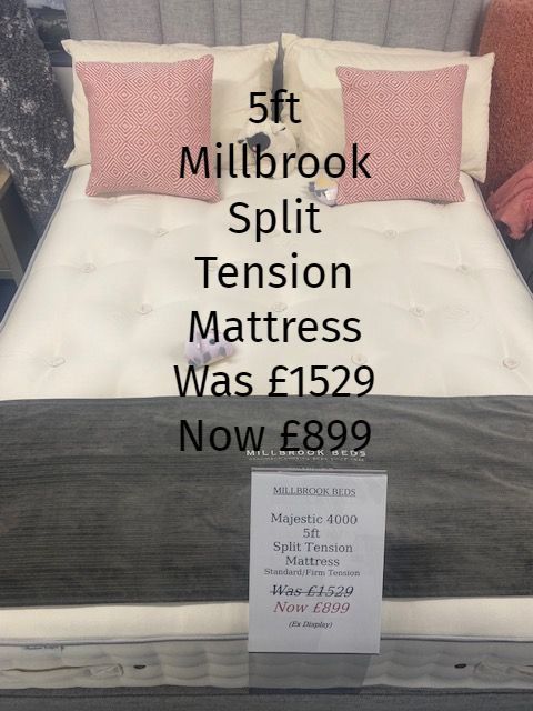 5ft MillBrook Split Tension Mattress
Was £1529
Now £899