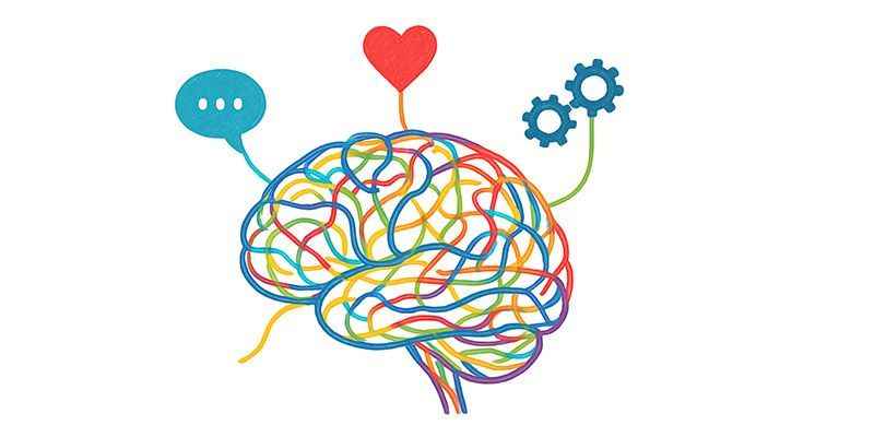 An illustration showing the connection between the mind and the heart