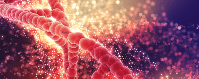 An artistic representation of DNA