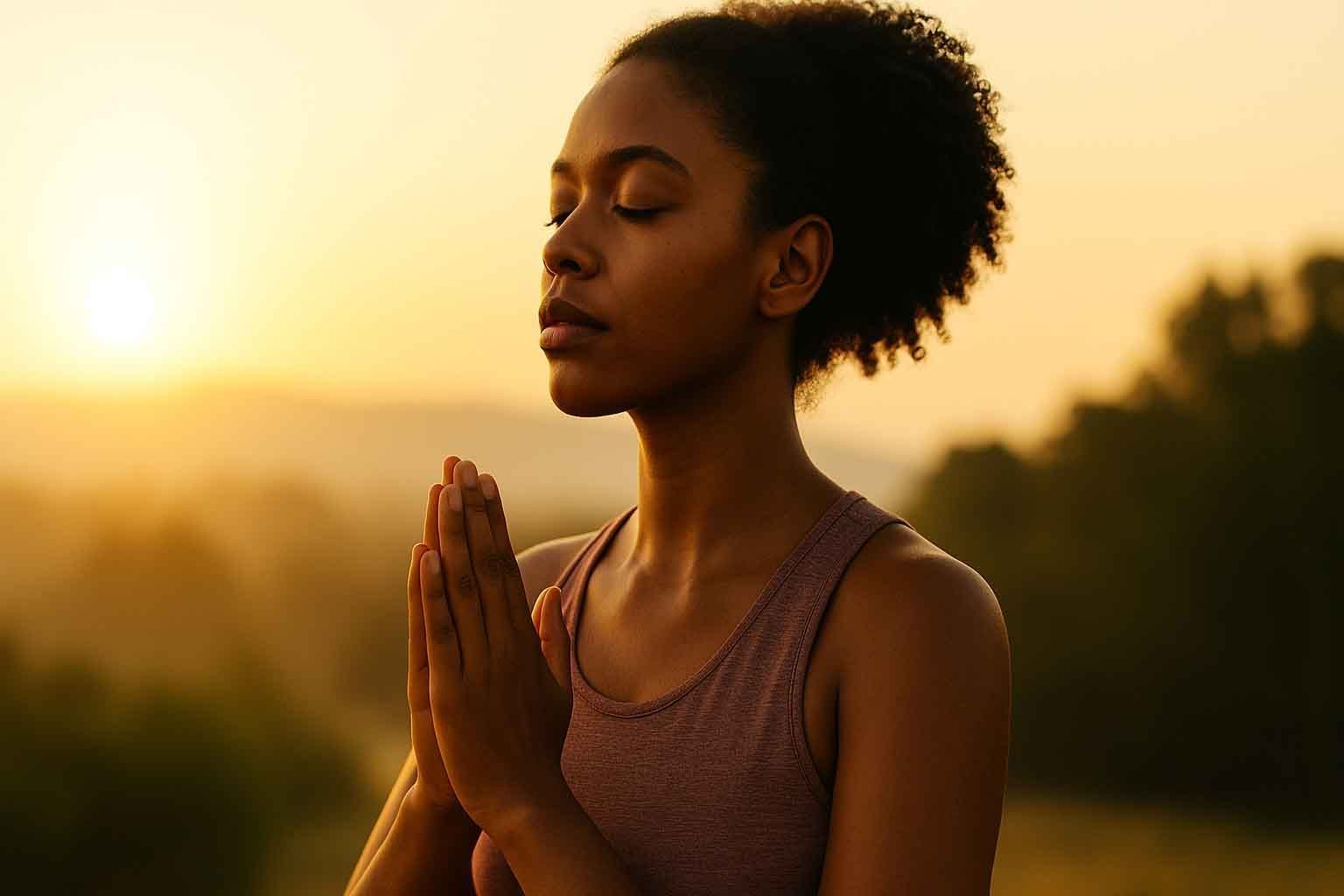 Outdoor breathwork and mindfulness practice to naturally elevate energy and support spring wellness