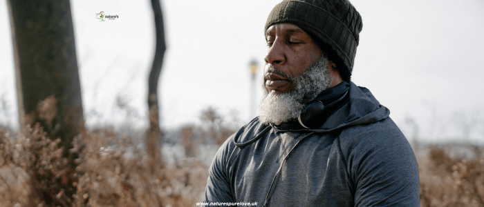A man practicing Mindful meditation