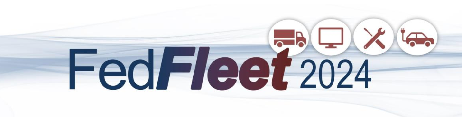 a logo for fed fleet 2024 is shown on a white background