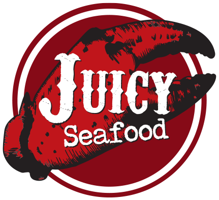Juicy Seafood restaurant franchise logo.