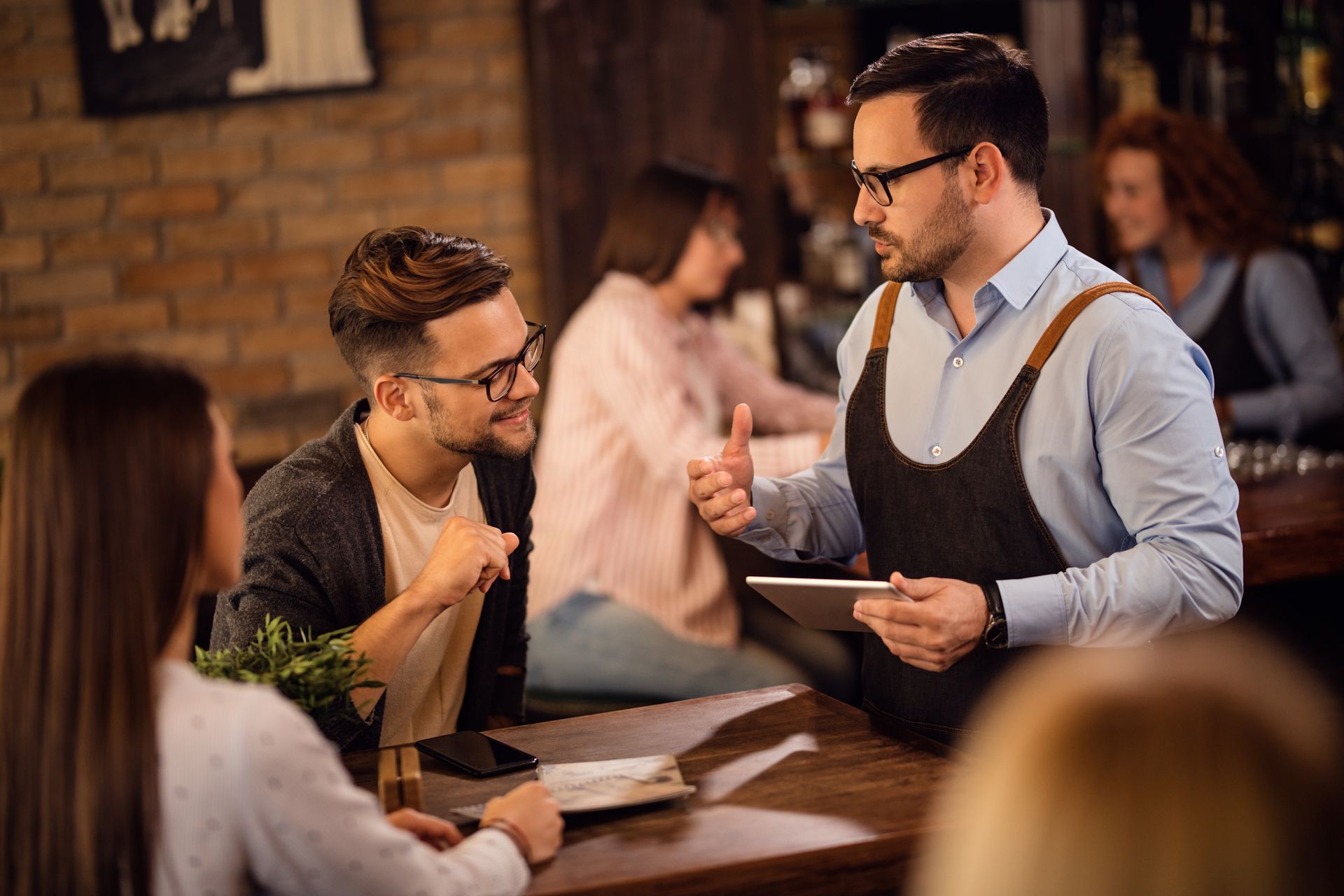 ZBS tablet ordering at a restaurant