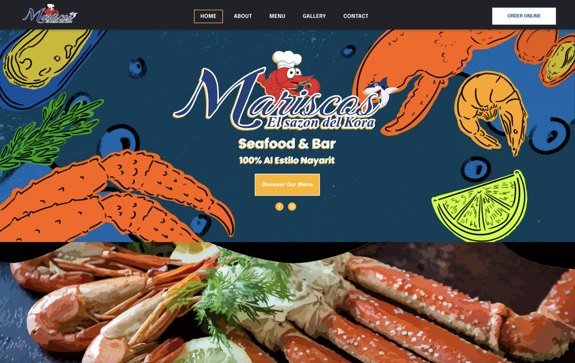 zbspos website design mexican seafood
