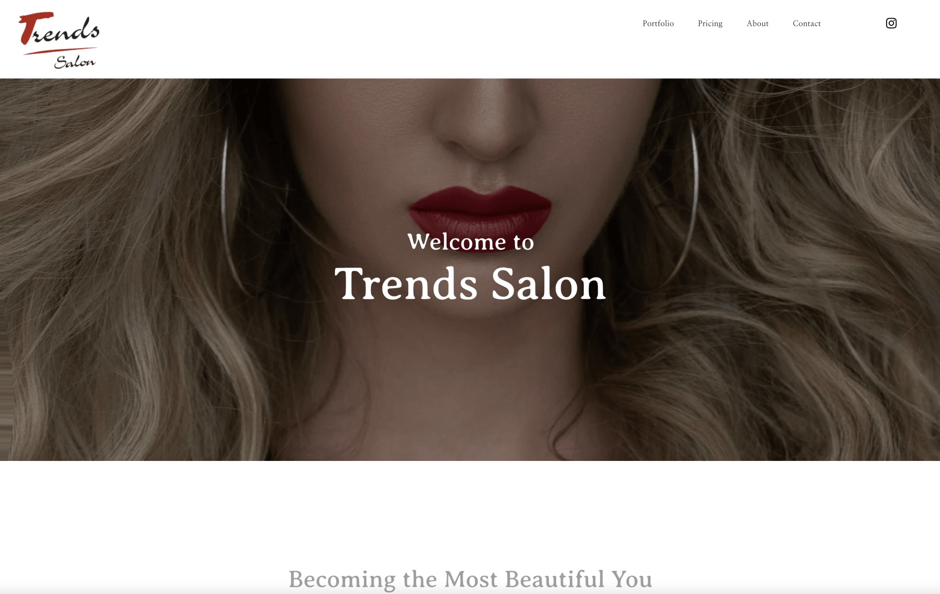 zbspos website design hair salon
