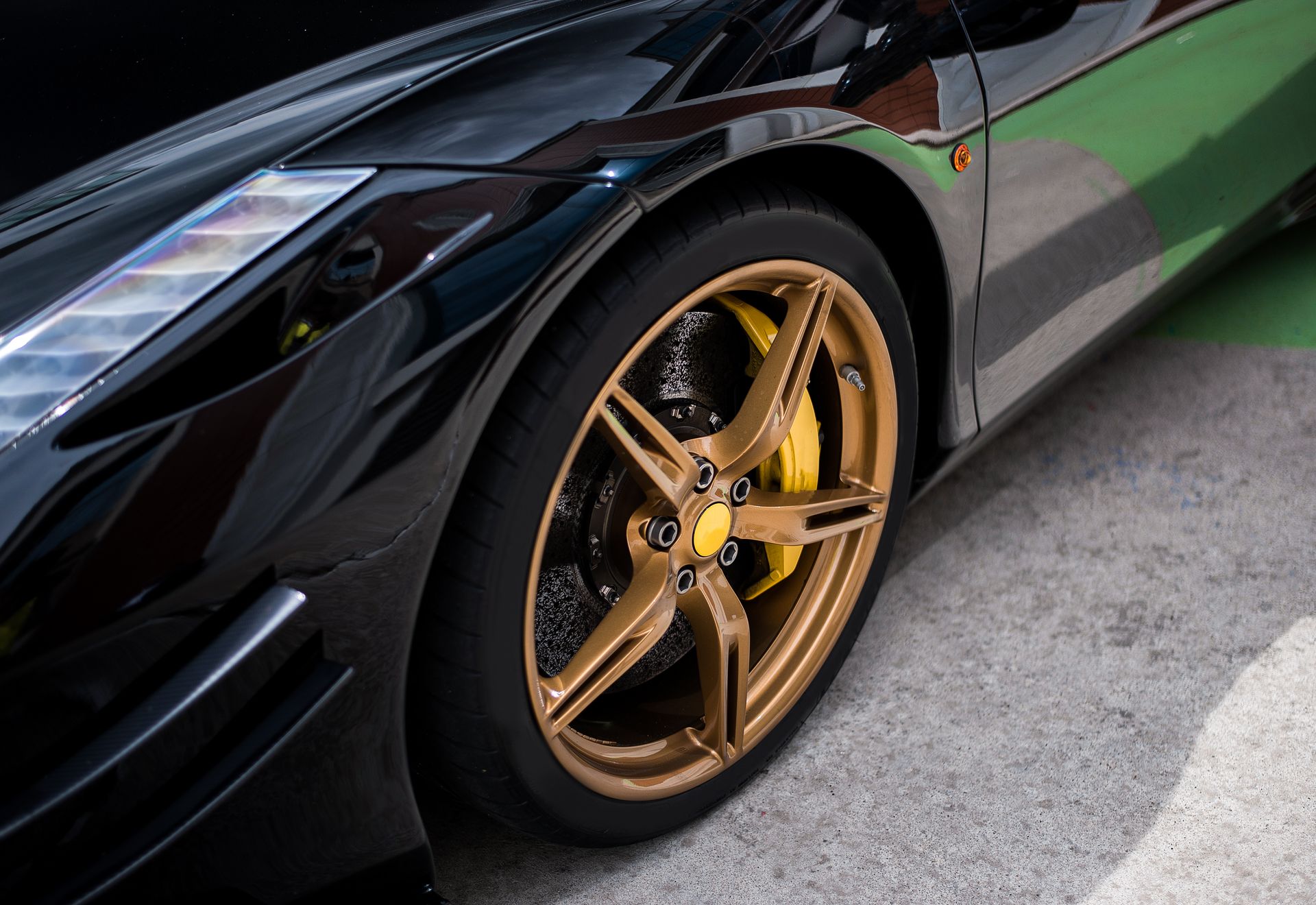 sports car with ceramic coating