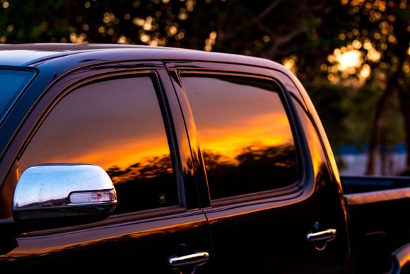 truck with tinted windows