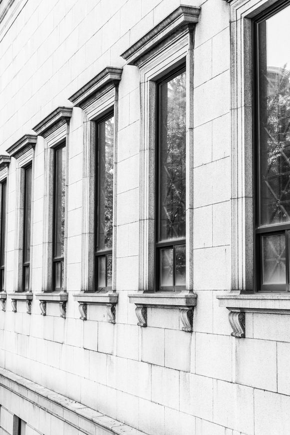 building with tinted windows