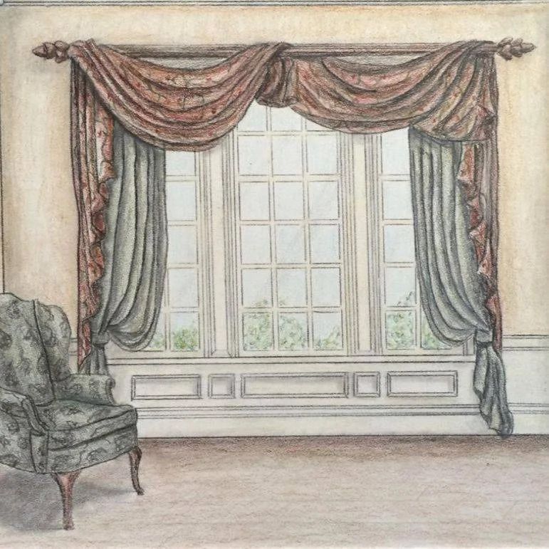 A chair sits next to a table with a vase of flowers on it