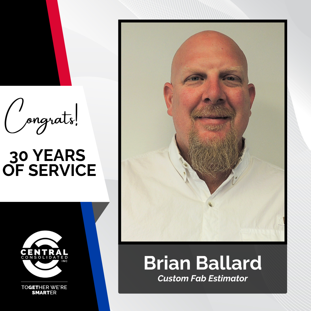 Portrait of Brian Ballard, Custom Fab Estimator at Central Consolidated