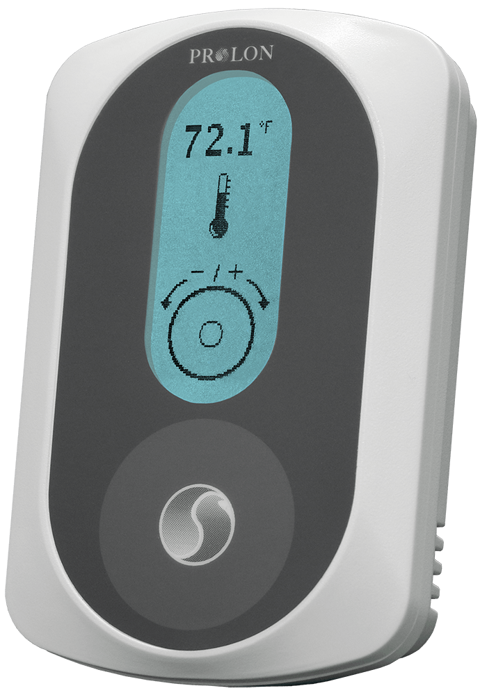 A prolon thermometer displays a temperature of 72.1 degrees