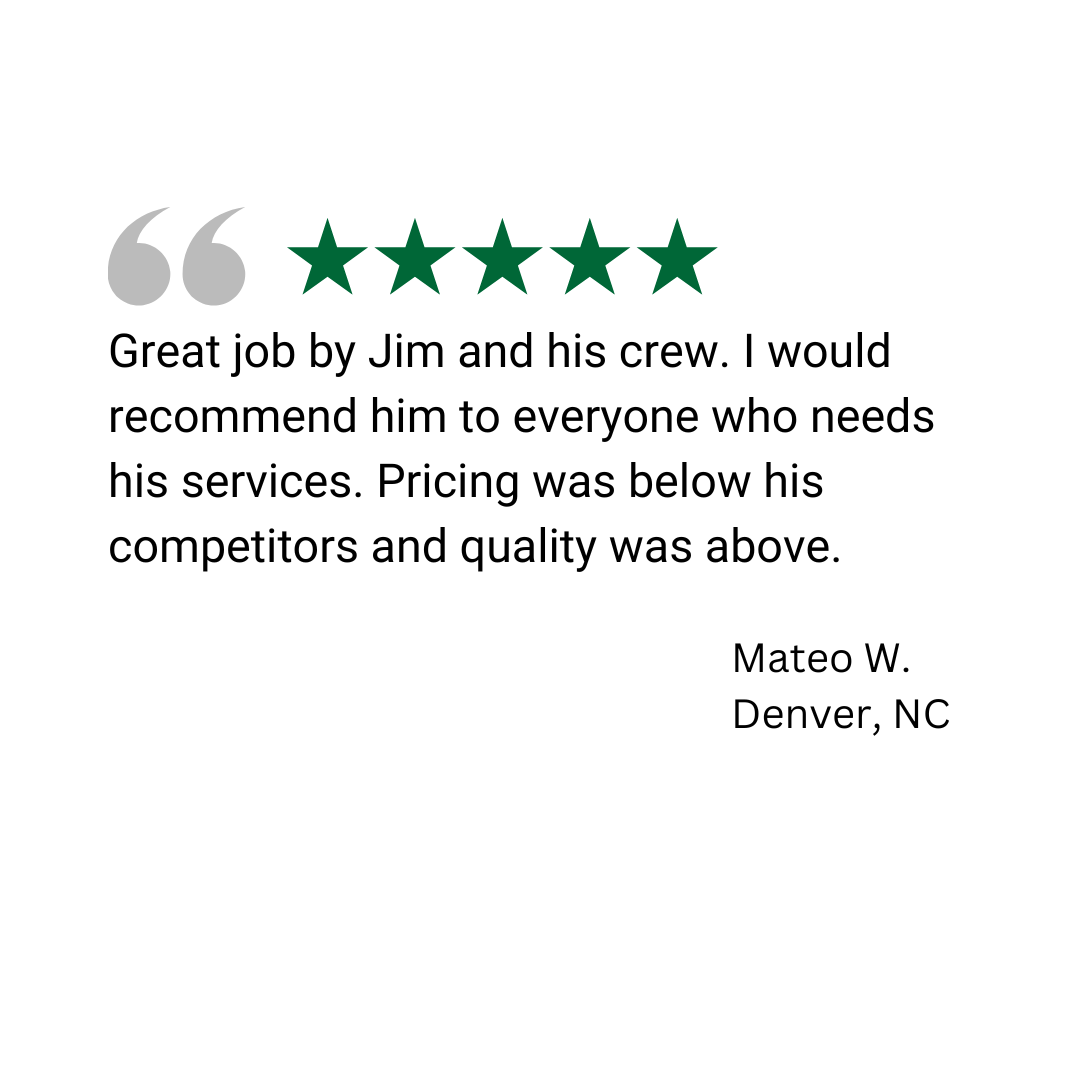 A great job by jim and his crew . i would recommend him to everyone who needs his services.