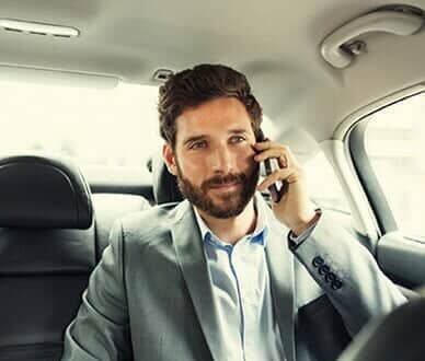 Casual Man on phone - Corporate Limousine Service in Tampa, FL