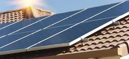 pannelli fotovoltaici installati sul tetto