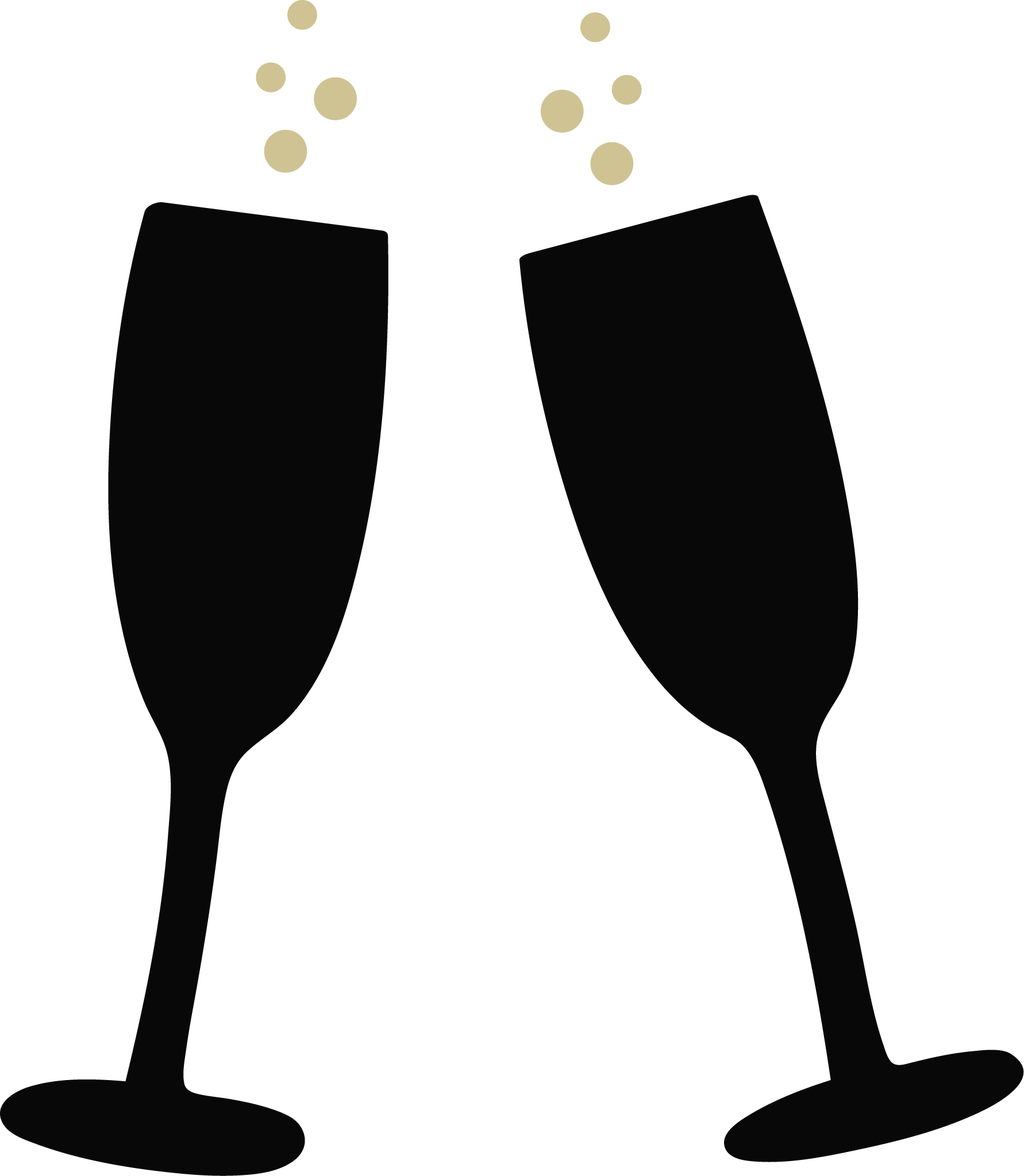 Toasting Champagne Glasses. Host Your Wedding or Private Event at the Champagne Barn in Mid-Missouri