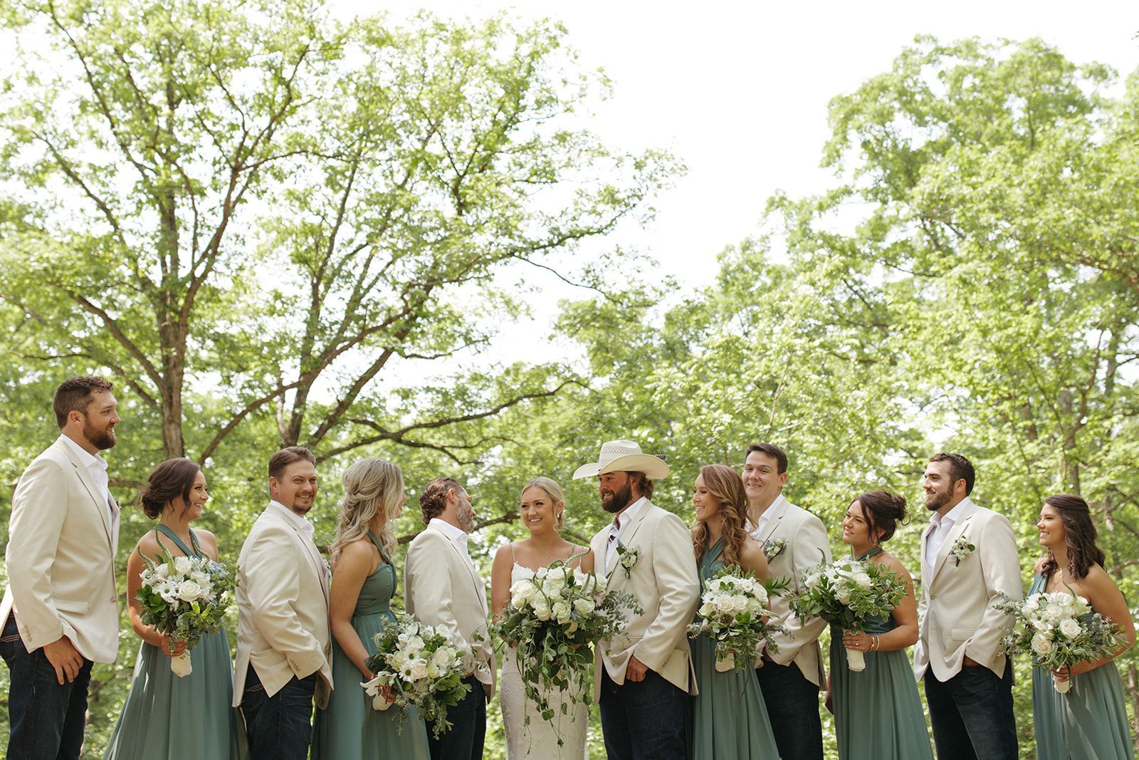 The Champagne Barn Is a Picturesque Venue for Your Wedding & Reception. Beautiful Wedding Party.