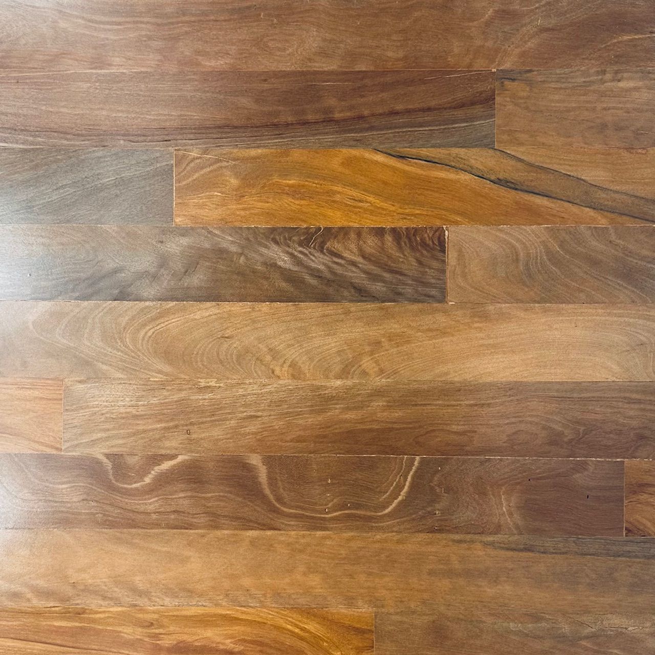 It is a close up of a wooden floor.