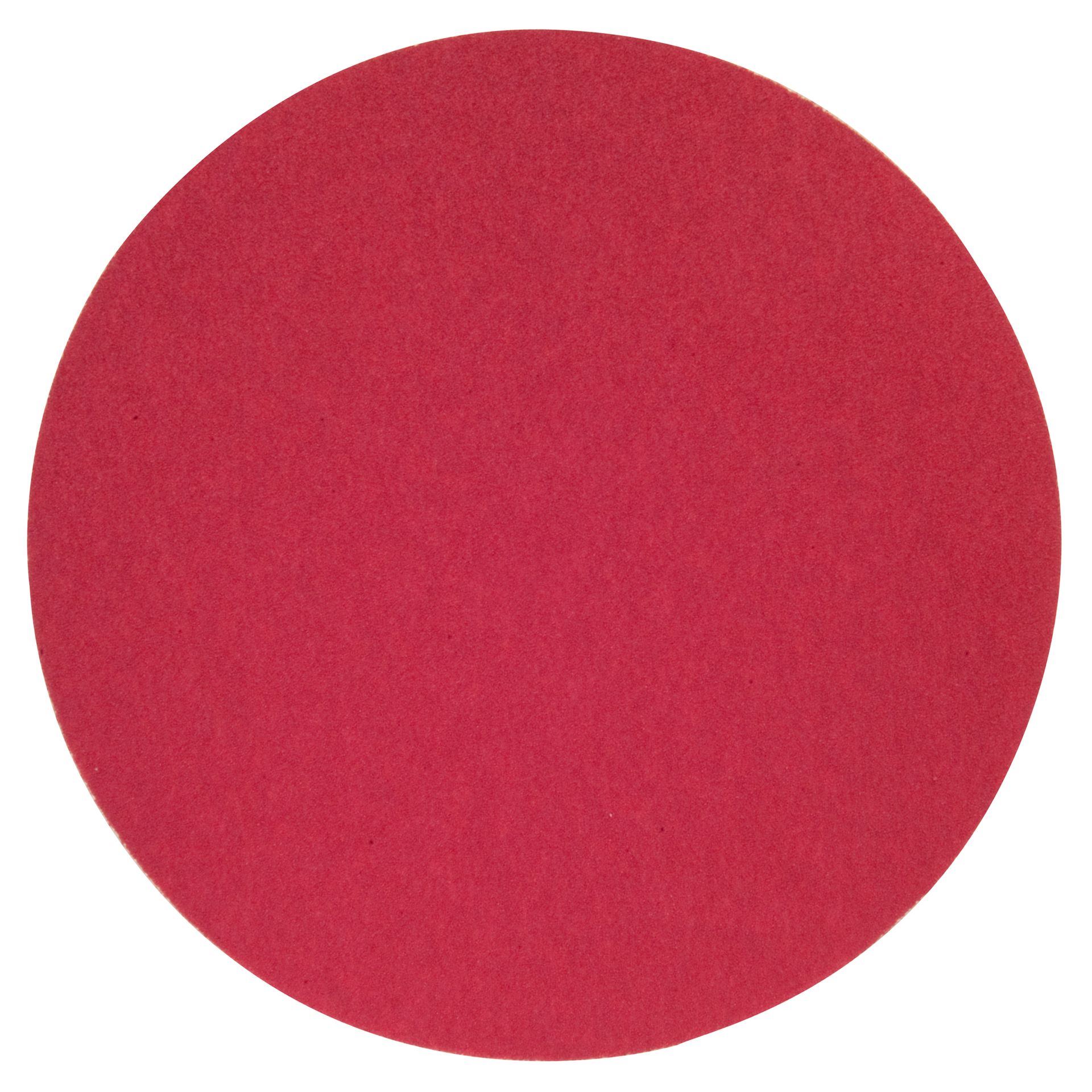 A close up of a red circle on a white background