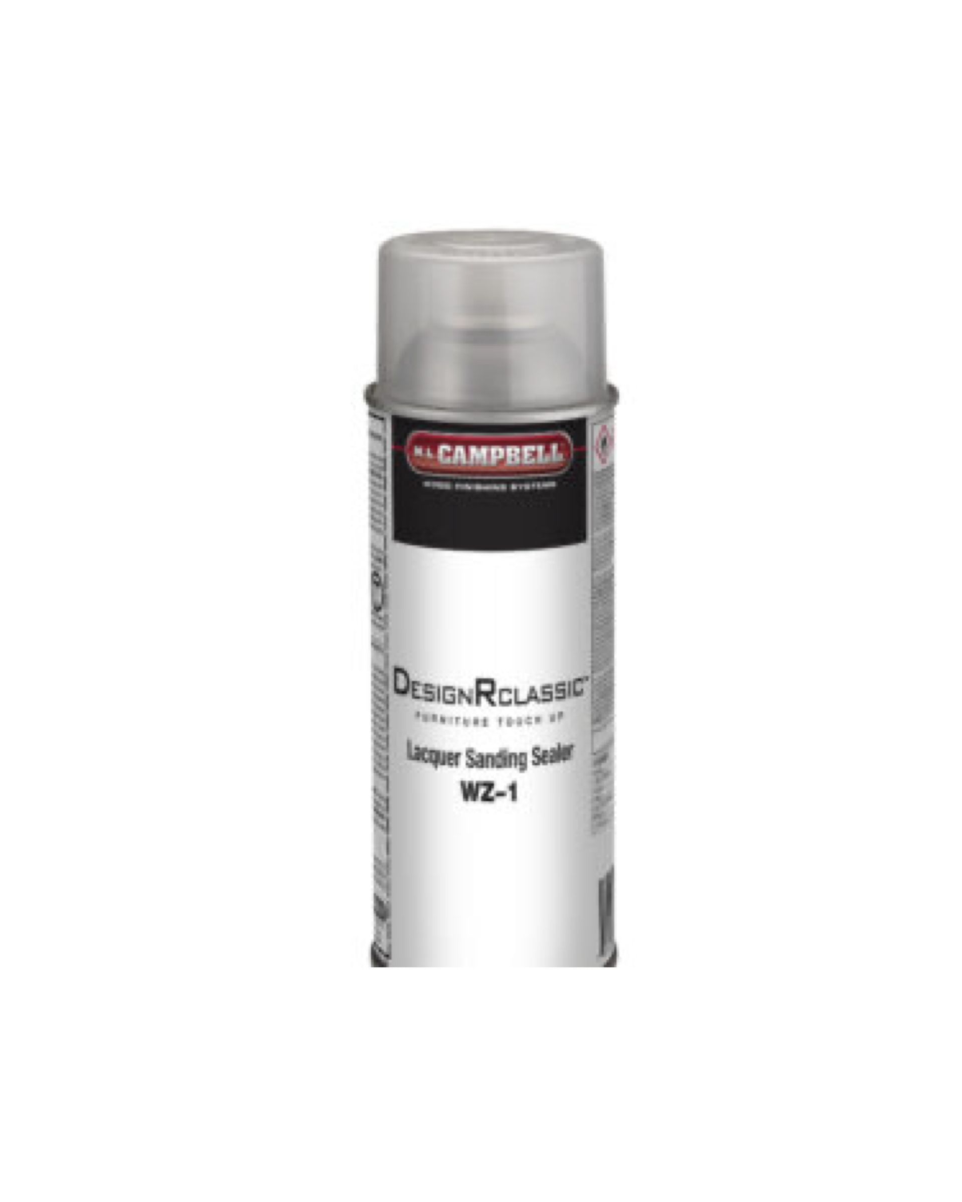 A can of campbell 's spray paint on a white background