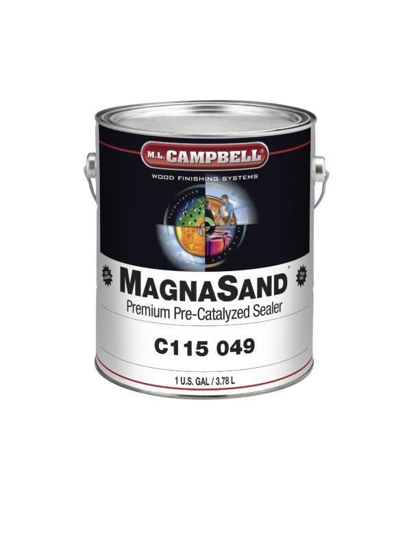 A can of magna sand premium pre-catalyzed sealer.