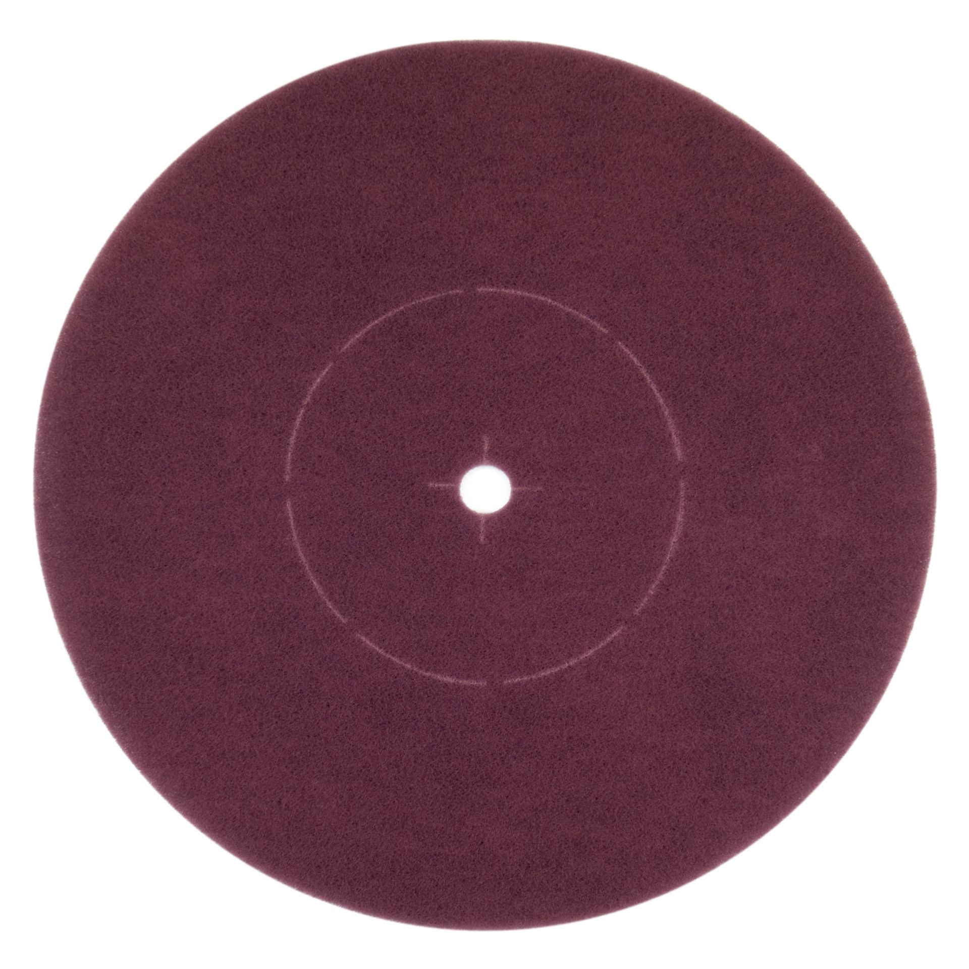 A purple disc with a hole in the middle