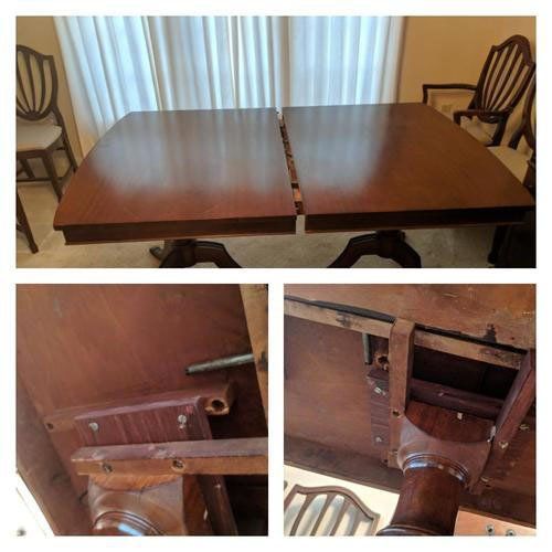 Wooden Table With Curtain - Park Hills, KY - Zuhause Home Furniture Repair LLC