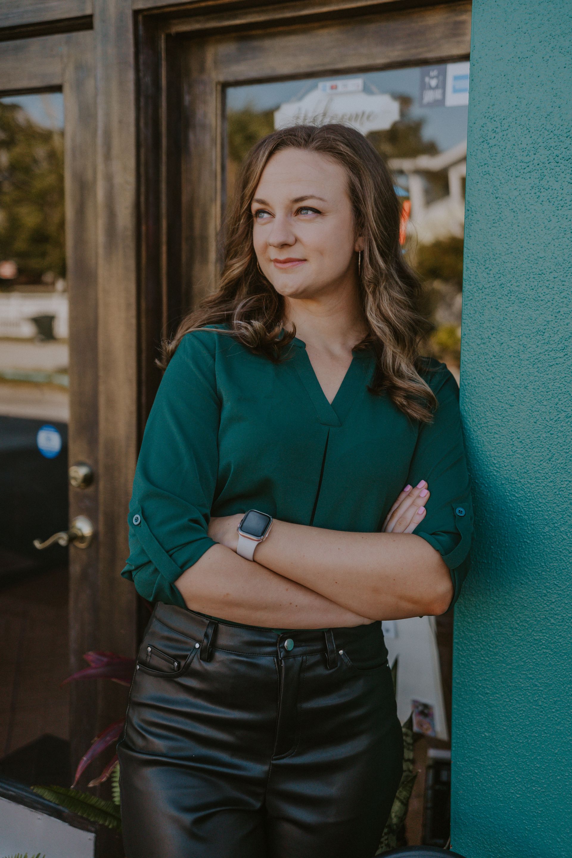 Lauren Bauer standing in doorway