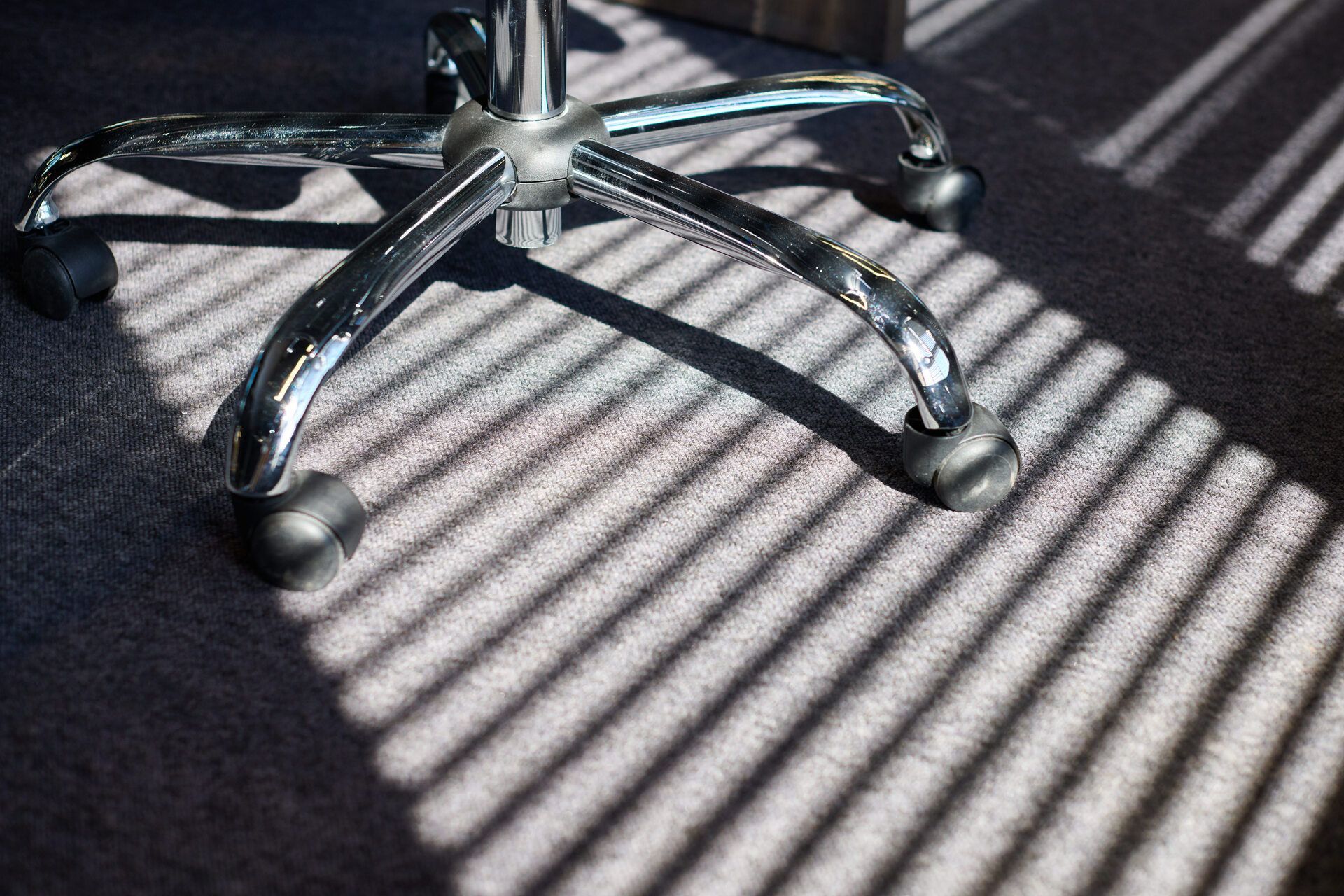 chair on commercial carpet