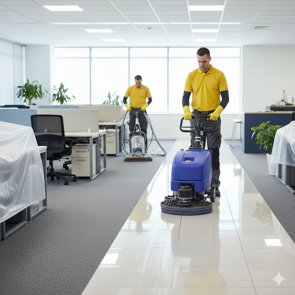 office cleaning company and facility maintenance