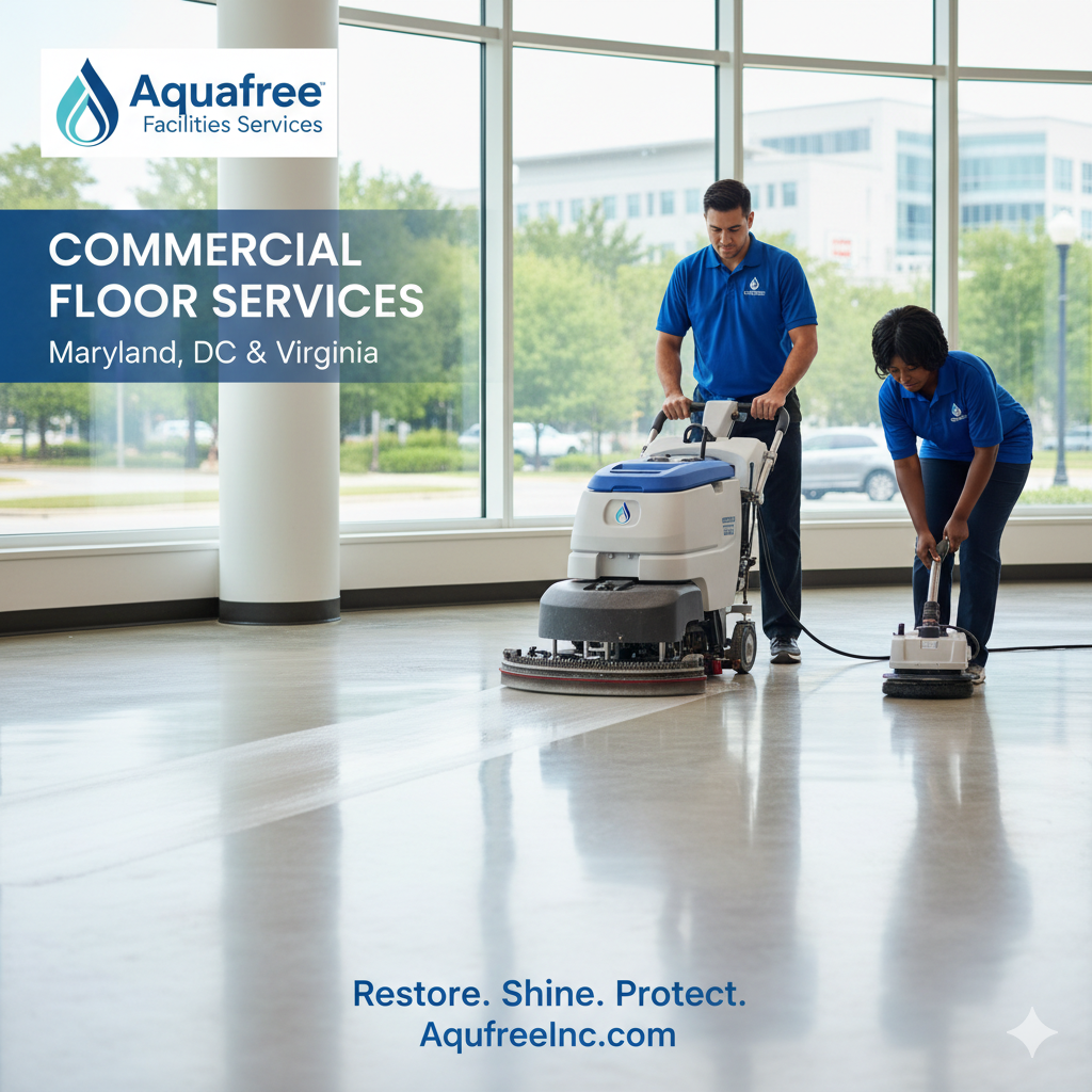 commercial floor services in Maryland, DC, & Virginia. Enhance your bus
