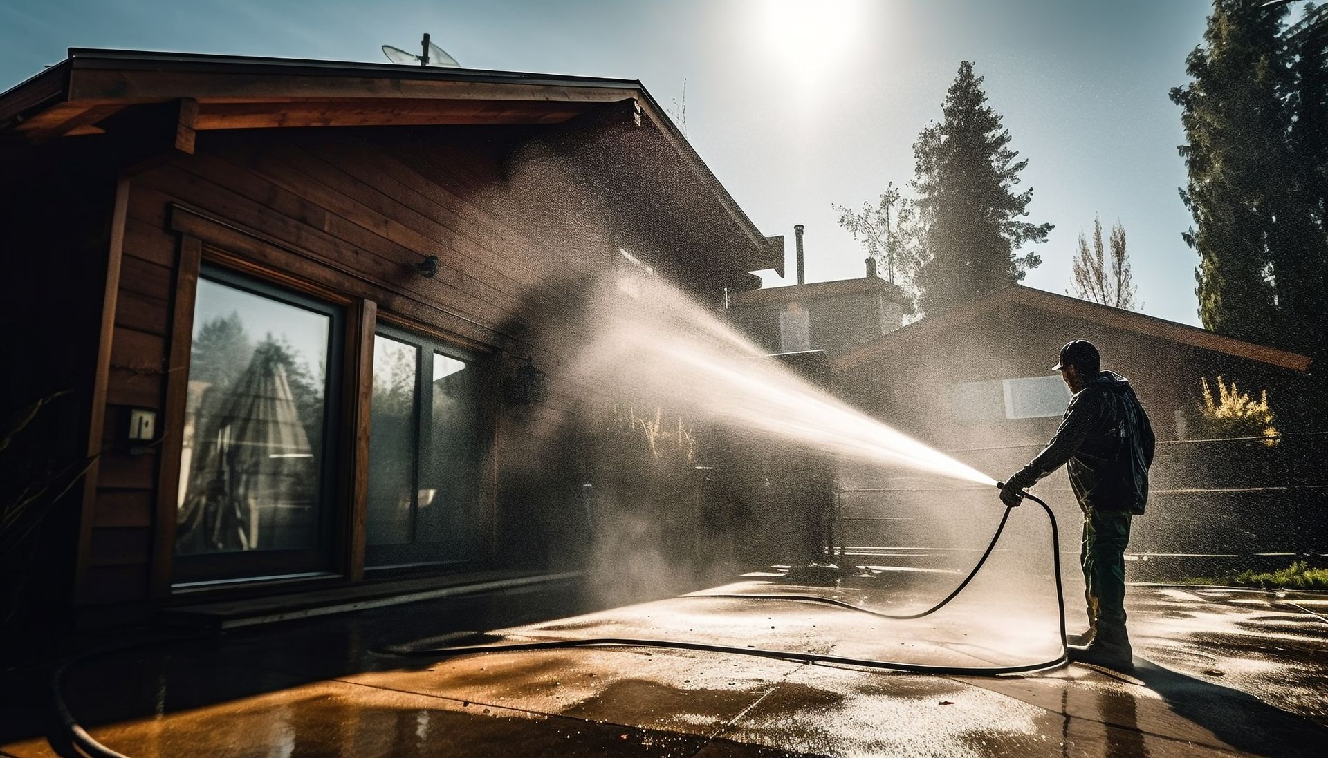 exterior home pressure washing