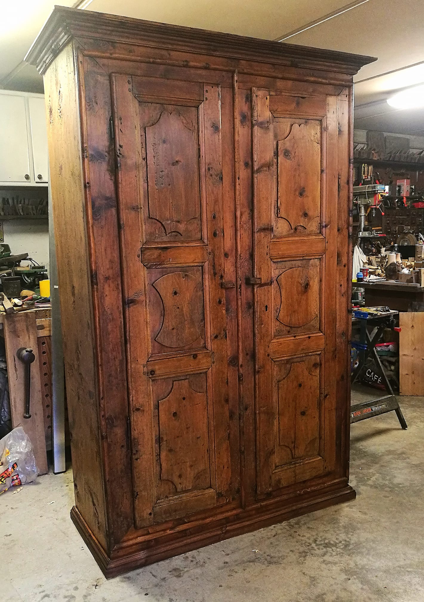 armadio durante ricostruzione