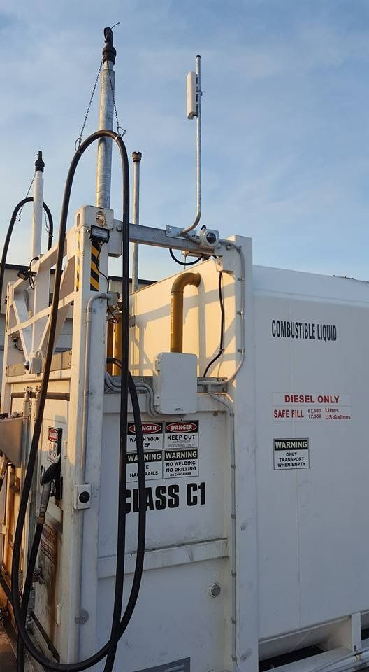 White Industrial Container With Antennas — NQ Video Surveillance in Bungalow, QLD