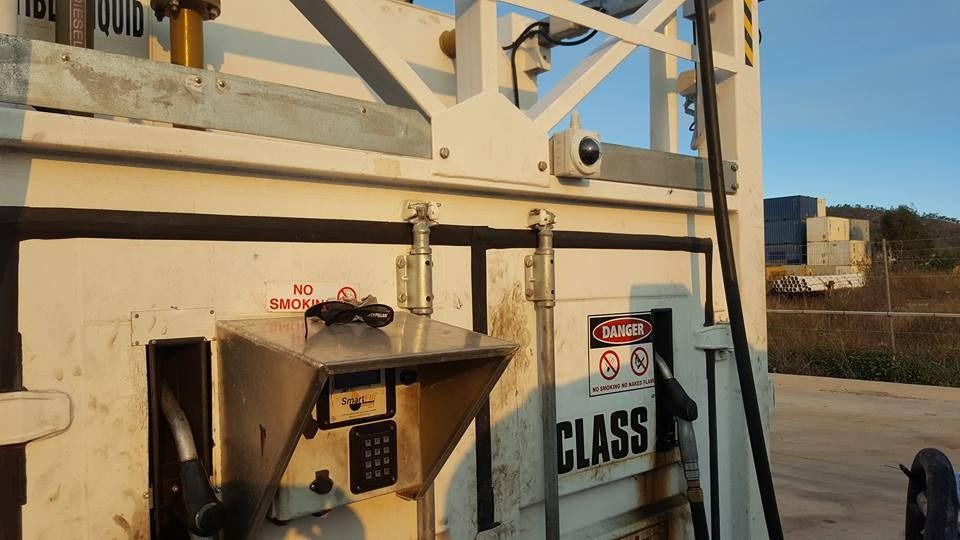 A White Industrial Container With a Keypad — NQ Video Surveillance in Bungalow, QLD