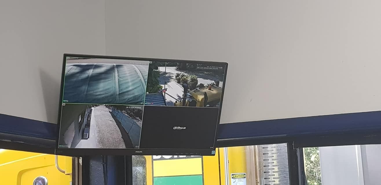 Monitor Displaying Security Camera Feeds in a Corner of a Room — NQ Video Surveillance in Bungalow, QLD