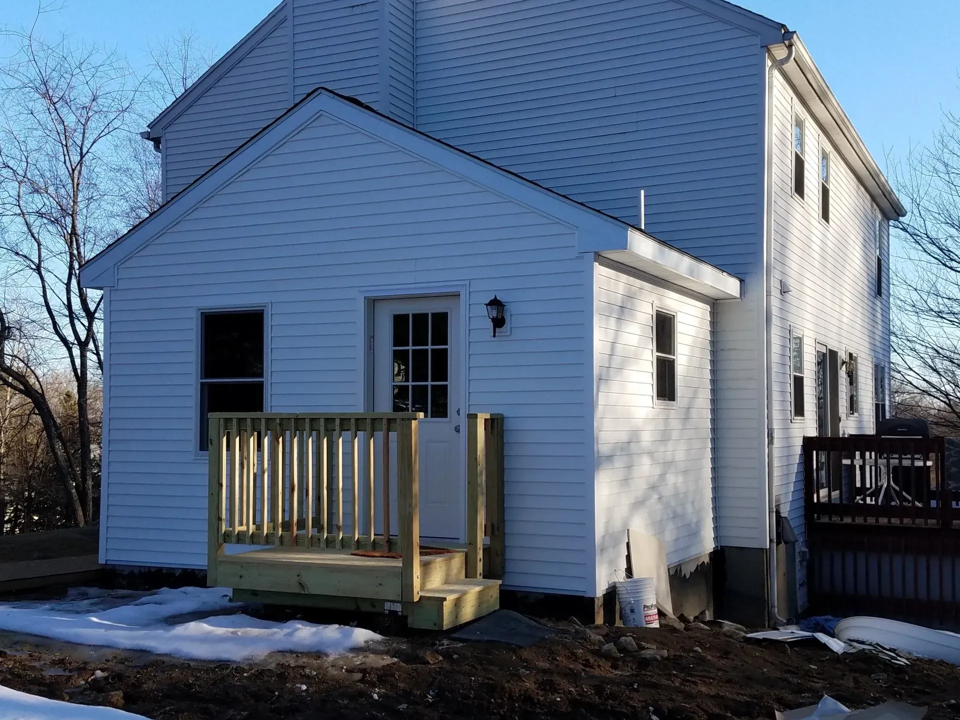 White House with Deck — North Brookfield, MA — Christian Carpenters
