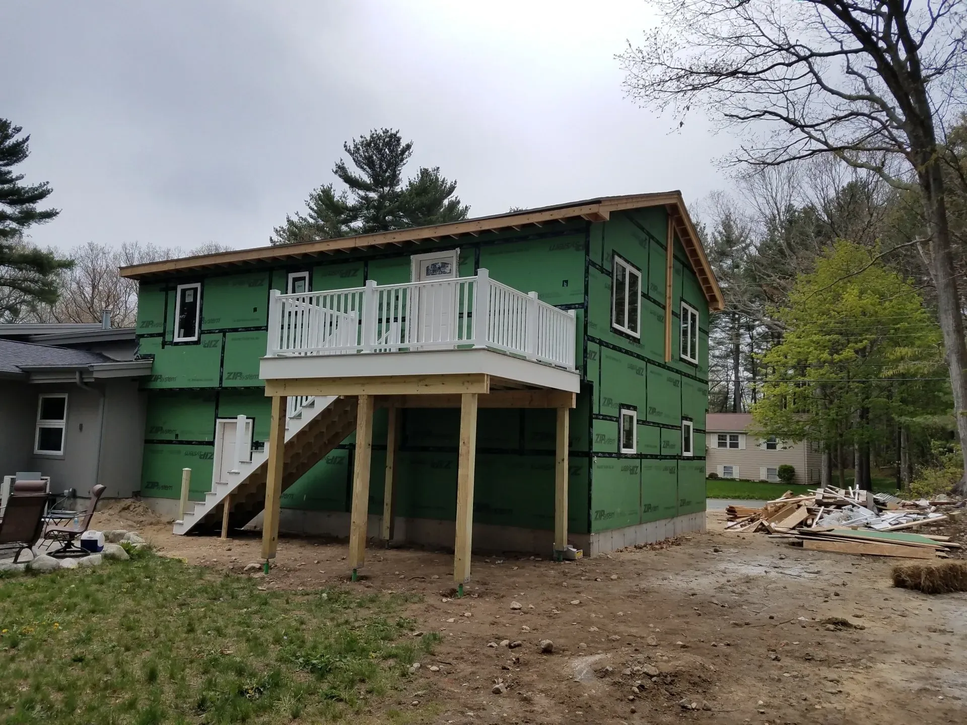 Green House with Patio Deck — North Brookfield, MA — Christian Carpenters