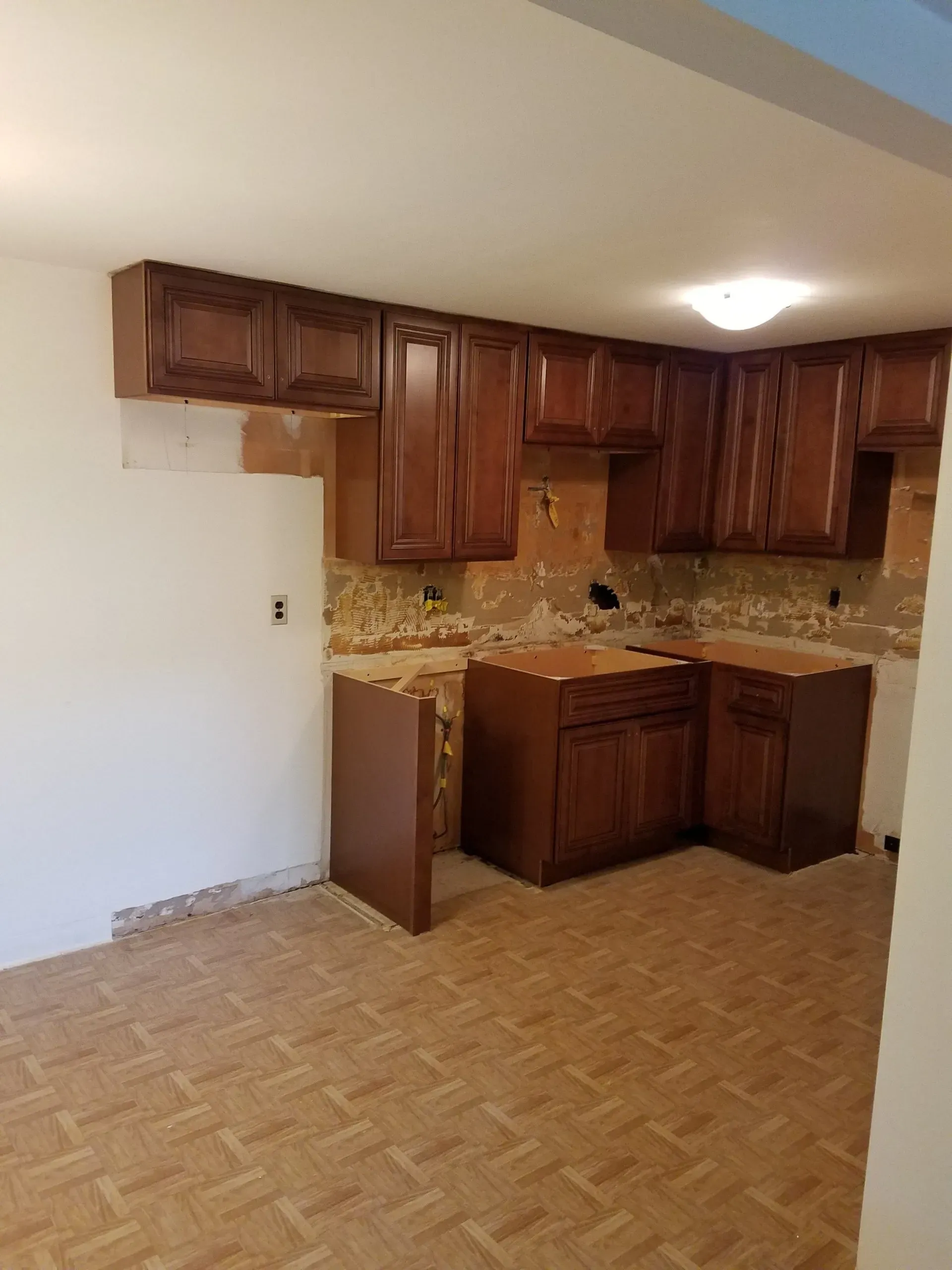 Hanging Kitchen Cabinets — North Brookfield, MA — Christian Carpenters