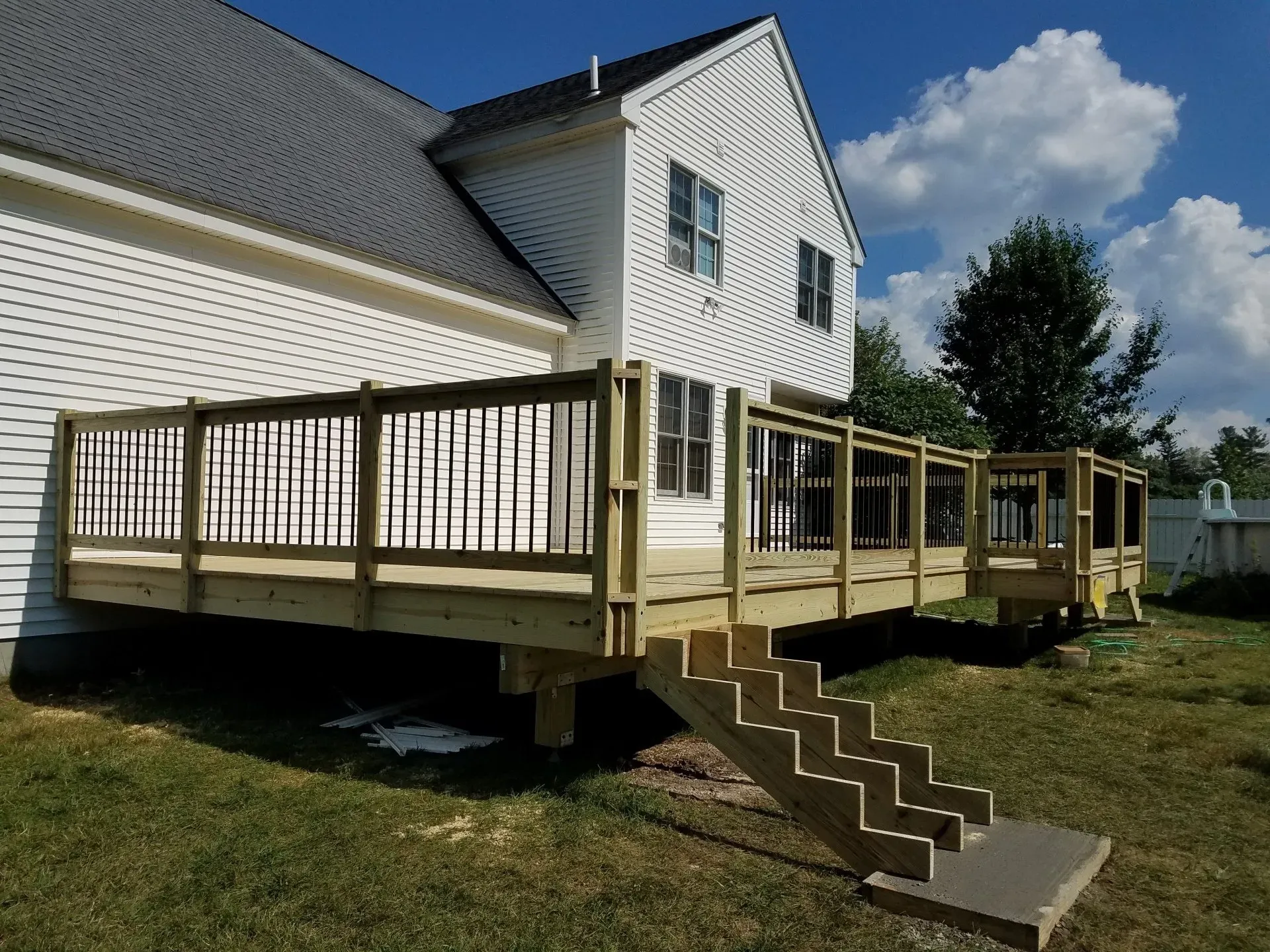 Patio Deck Stairs — North Brookfield, MA — Christian Carpenters