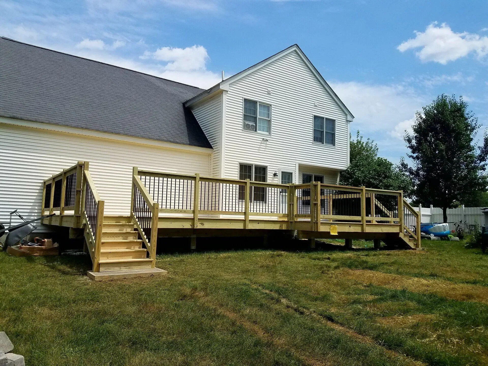 Big Patio Deck — North Brookfield, MA — Christian Carpenters