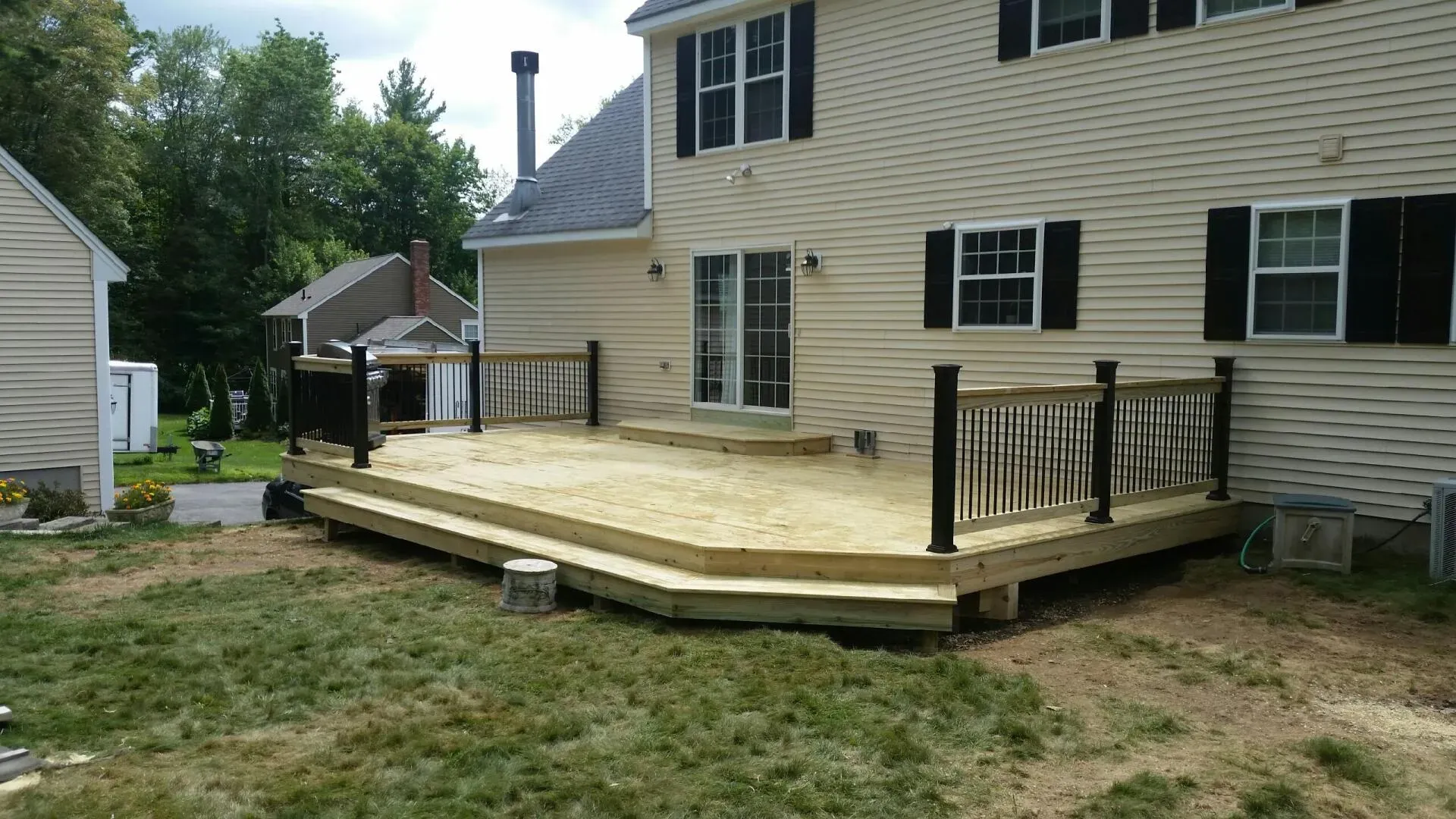Modern House Patio Deck — North Brookfield, MA — Christian Carpenters