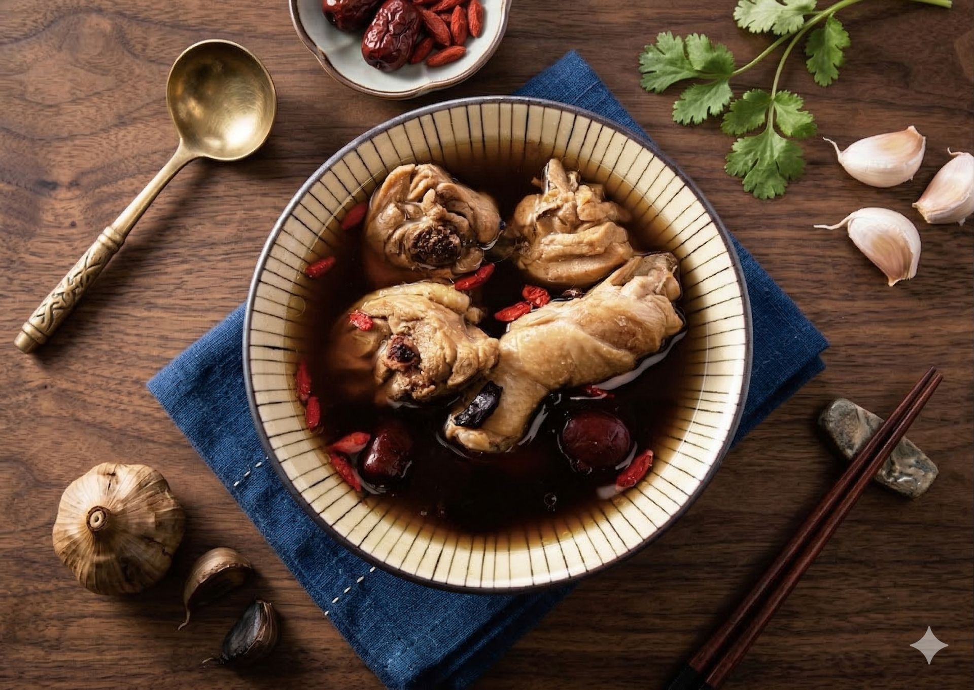 【熱銷】黑蒜十全雞湯