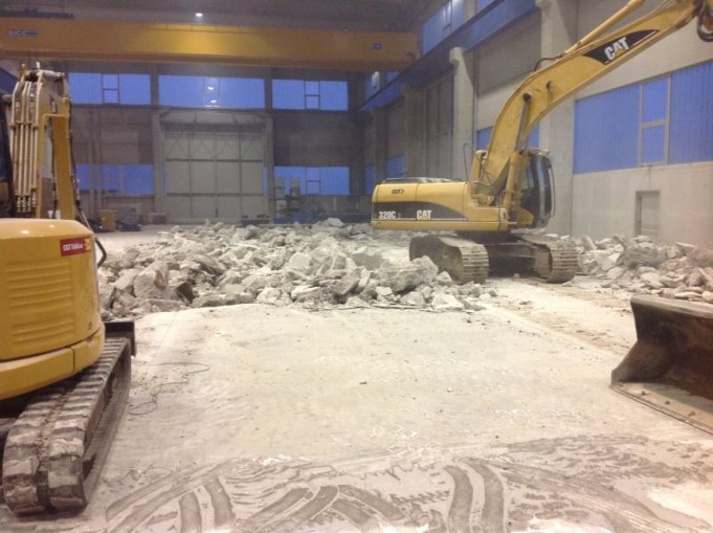 recupero di materiale di scarto per il settore dell'edilizia