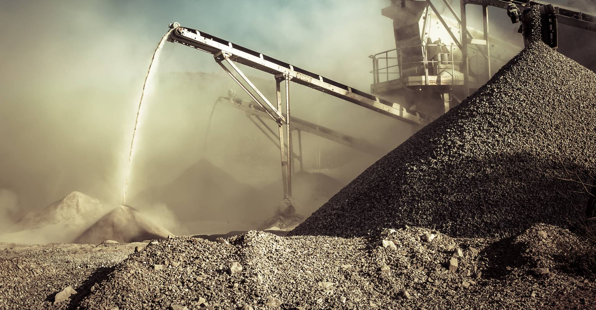 impianto di estrazione di materiali edili